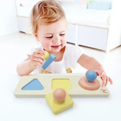 Puzzle trieur de formes Montessori en riz