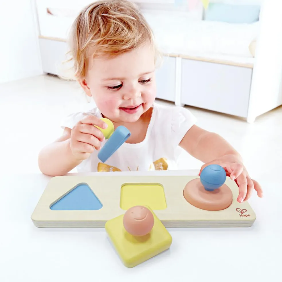 Puzzle trieur de formes Montessori en riz