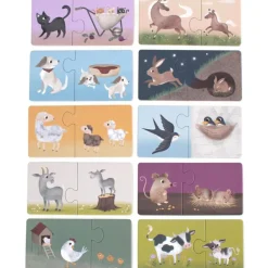 Puzzles Maman et ses bébés Animaux de la ferme