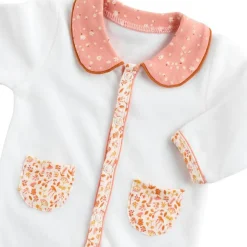 Pyjama chaud à col floral Esmée (naissance)