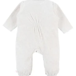 Pyjama chaud en velours Lapin écru (prématuré)