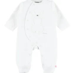 Pyjama chaud en velours Lapin écru (1 mois)