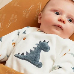 Pyjama chaud Tiga, Stegi & Ops en velours (6 mois)