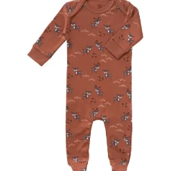 Pyjama en coton bio Deer amber brown (naissance : 50 cm)