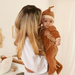 Pyjama en velours camel Sophie la girafe (3 mois)