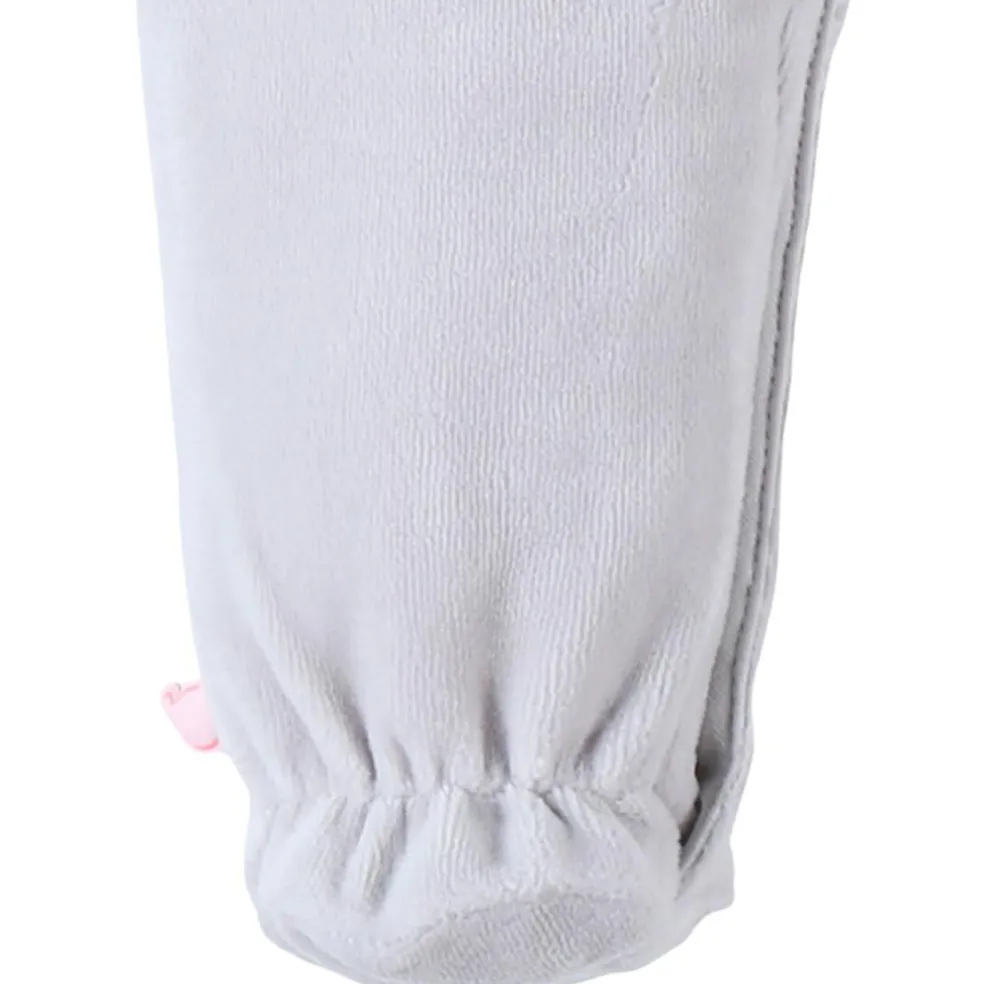 Pyjama en velours gris ours (12 mois)