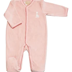 Pyjama en velours rose Sophie la girafe (1 mois)