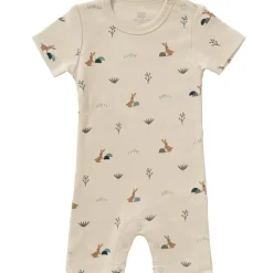 Pyjama léger en coton bio Rabbit sandshell (0-3 mois : 50 à 60 cm)