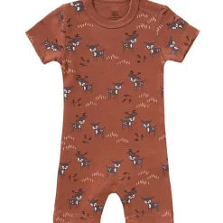 Pyjama léger en coton bio Deer amber brown (6-12 mois : 67 à 74 cm)
