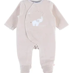 Pyjama velours beige Bali, Moka & Snow (prématuré)