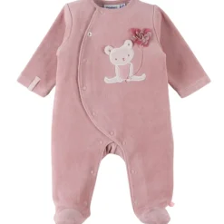 Pyjama velours Lovely Cat rose clair (3 mois)