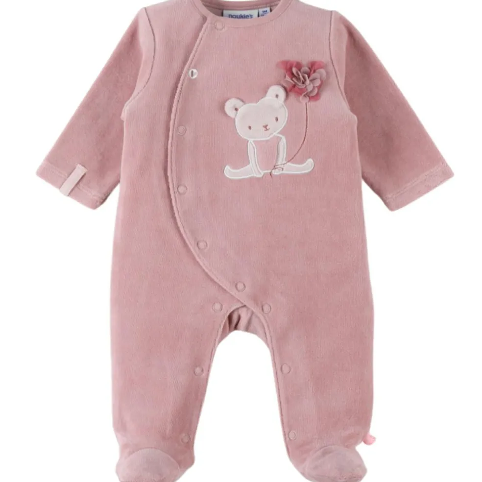 Pyjama velours Lovely Cat rose clair (3 mois)