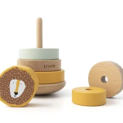 Pyramide à empiler en bois Mr. Lion