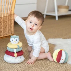 Pyramide empilable en tissu Cache-cache en forêt