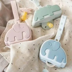 Range sucette en silicone Croco Vert