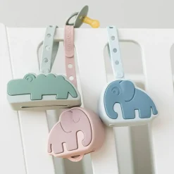 Range sucette en silicone Elphee Bleu