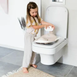 Réducteur de toilette Baleine Sable