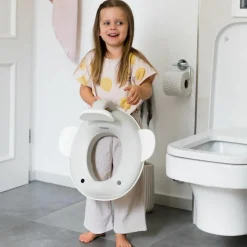 Réducteur de toilette Baleine Gris clair