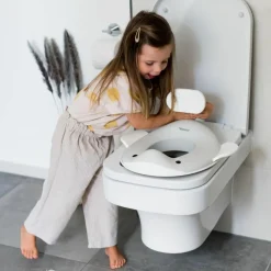 Réducteur de toilette Baleine Gris clair