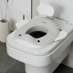 Réducteur de toilette Baleine Gris clair