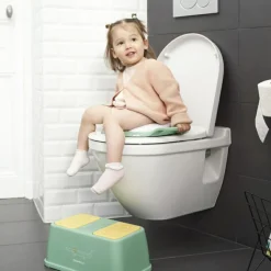 Réducteur de toilette rembourré avec poignées