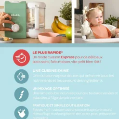 Robot cuiseur Babycook Express vert sauge