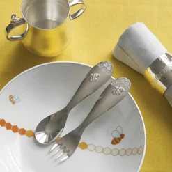 Rond de serviette Beebee (métal argenté)