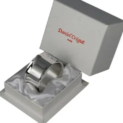 Rond de serviette Contemporaine personnalisable (métal argenté)