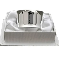 Rond de serviette Contemporaine personnalisable (métal argenté)