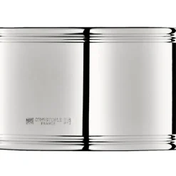 Rond de serviette en métal argenté Cluny