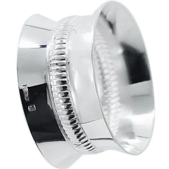 Rond de serviette Godron bombé (métal argenté) dans son coffret