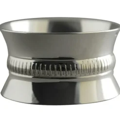 Rond de serviette Godron bombé (métal argenté) dans son coffret