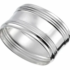 Rond de serviette Henriette en métal argenté