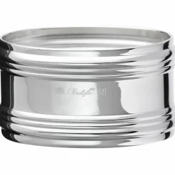 Rond de serviette Henriette en métal argenté