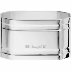 Rond de serviette Hyacinthe en métal argenté