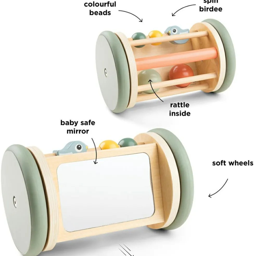 Rouleau d'éveil avec miroir Birdee