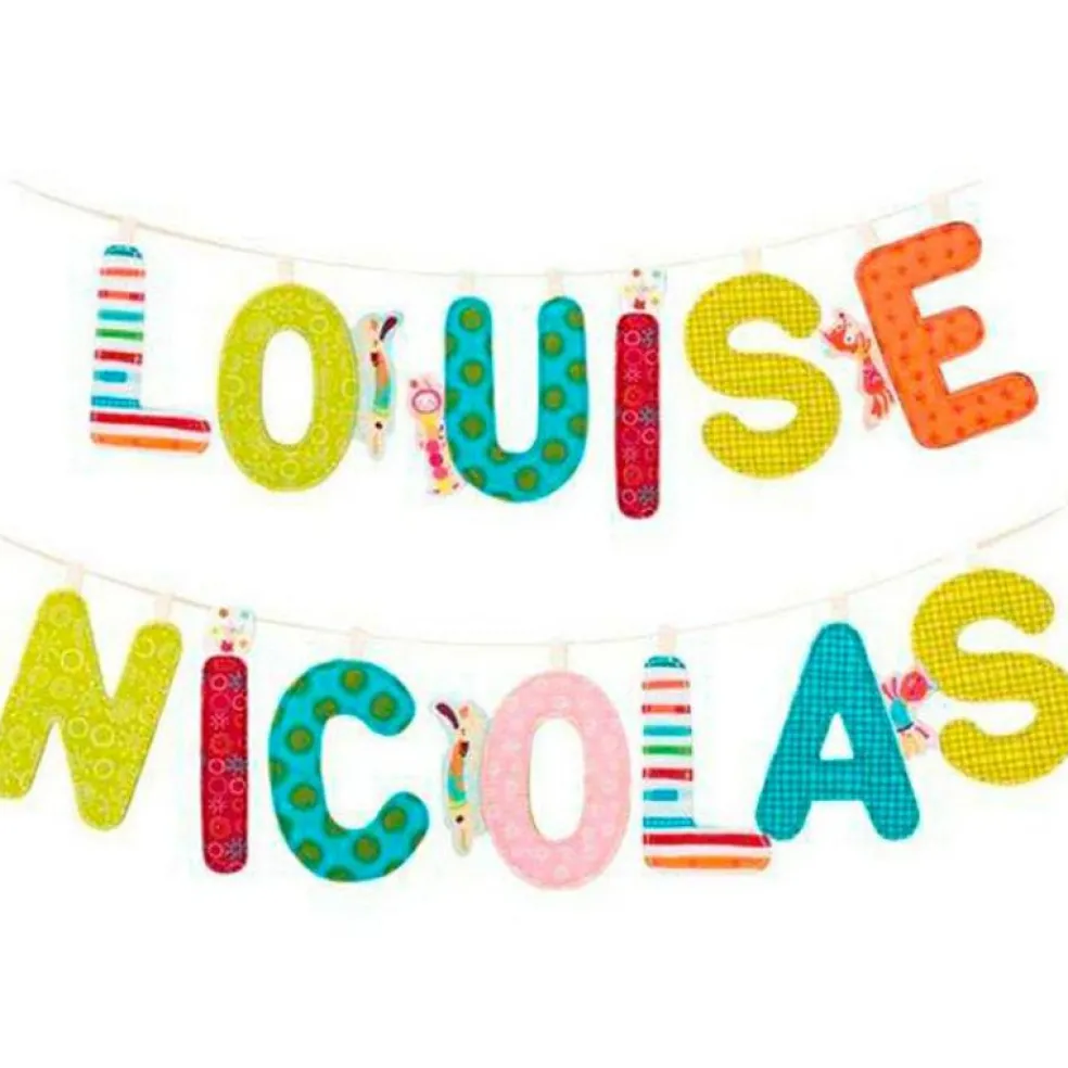 Ruban pour lettres en tissu alphabet