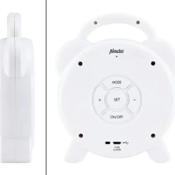 Réveil éducatif et veilleuse sleeptrainer blanc