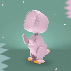Réveil Robot Dinosaure Rose