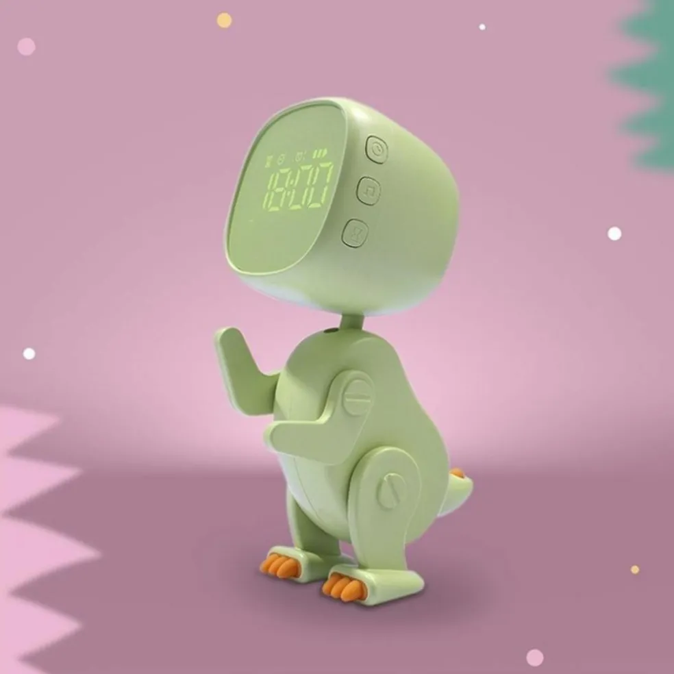 Réveil Robot Dinosaure Vert