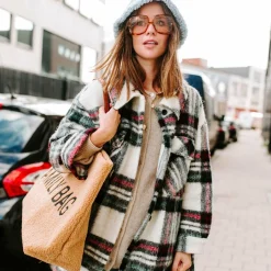 Sac à anses Family bag Teddy beige