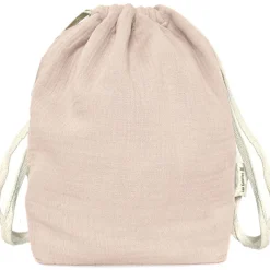 Sac à dos à ficelles Beige rosé (personnalisable)