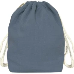 Sac à dos à ficelles bleu pétrole (personnalisable)