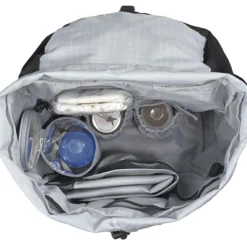 Sac à dos à langer en polyester recyclé noir Outdoor Green Label