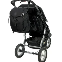 Sac à dos à langer en polyester recyclé noir Outdoor Green Label