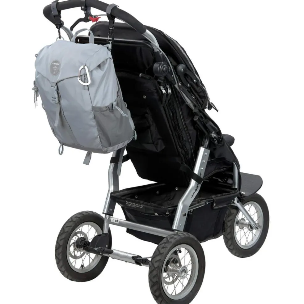 Sac à dos à langer en polyester recyclé gris Outdoor Green Label