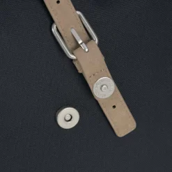 Sac à dos à langer en polyester recyclé Rolltop bleu nuit