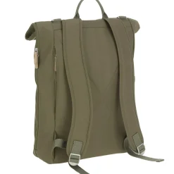 Sac à dos à langer en polyester recyclé Green label Rolltop olive