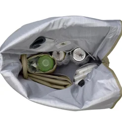 Sac à dos à langer en polyester recyclé Green label Rolltop olive