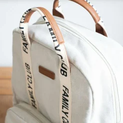 Sac à dos à langer Family club signature blanc cassé